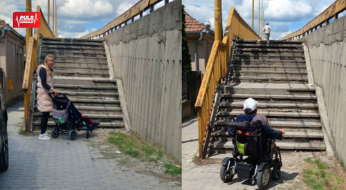 Građani apeluju na adekvatno rešenje za osobe sa invliditetom prilikom prelaska nadvožnjaka u Bresnici