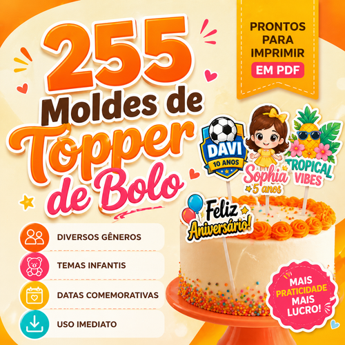 Moldes Topper de Bolo