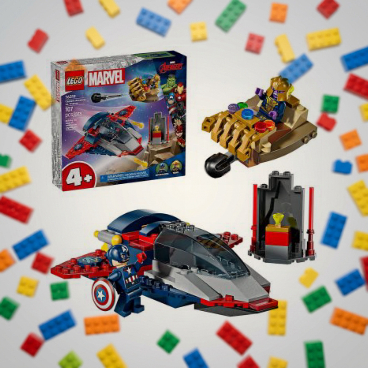 LEGO Marvel 76319 Капитан Америка против Таноса