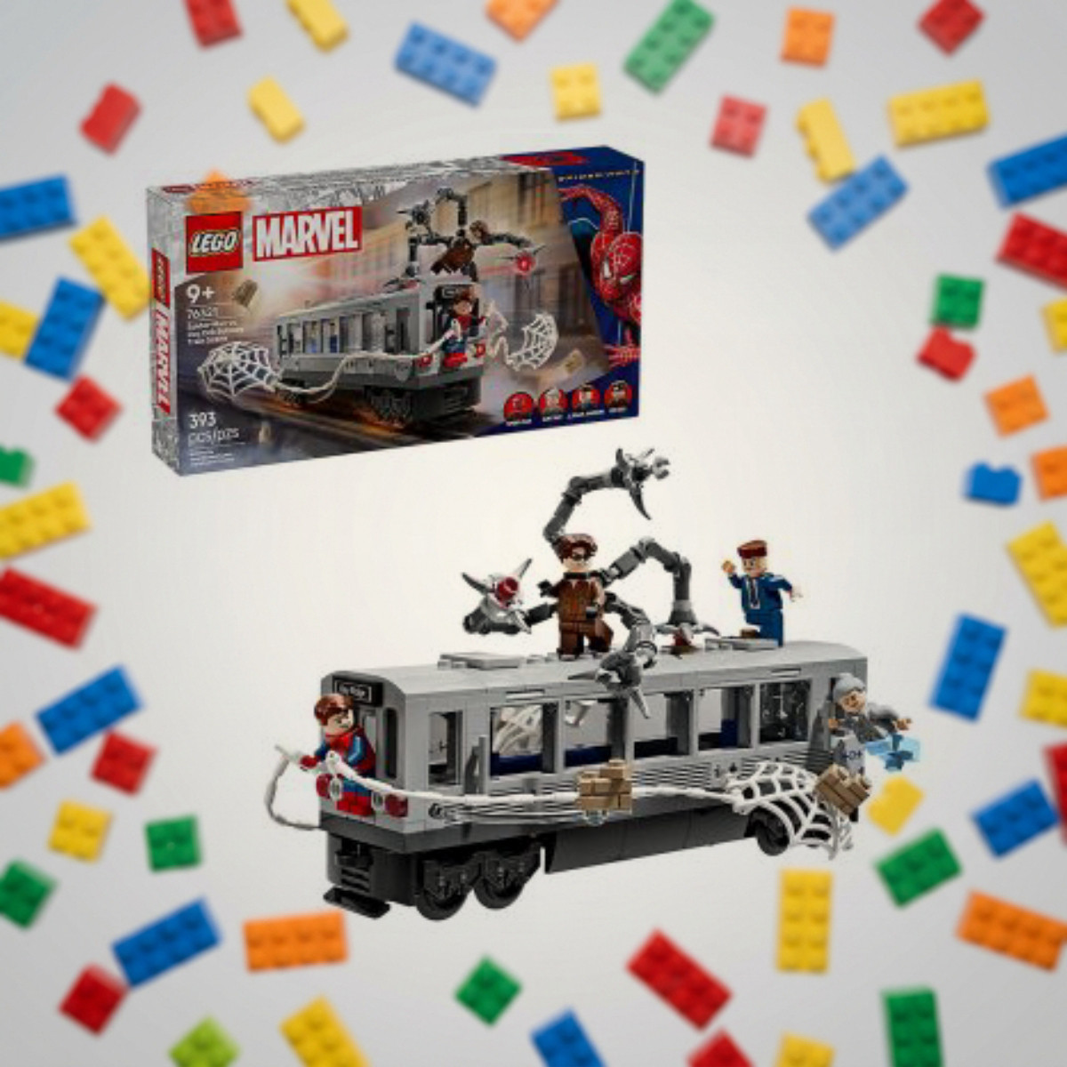 LEGO Marvel 76321 Человек-паук против Дока Ока: Сцена в метро