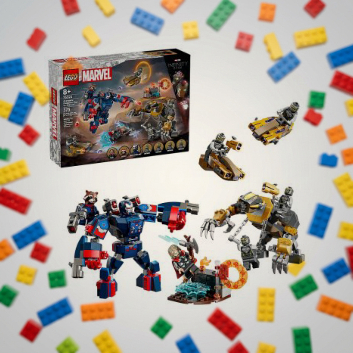LEGO Marvel 76322 Мстители: Завершение Тор против Читаури