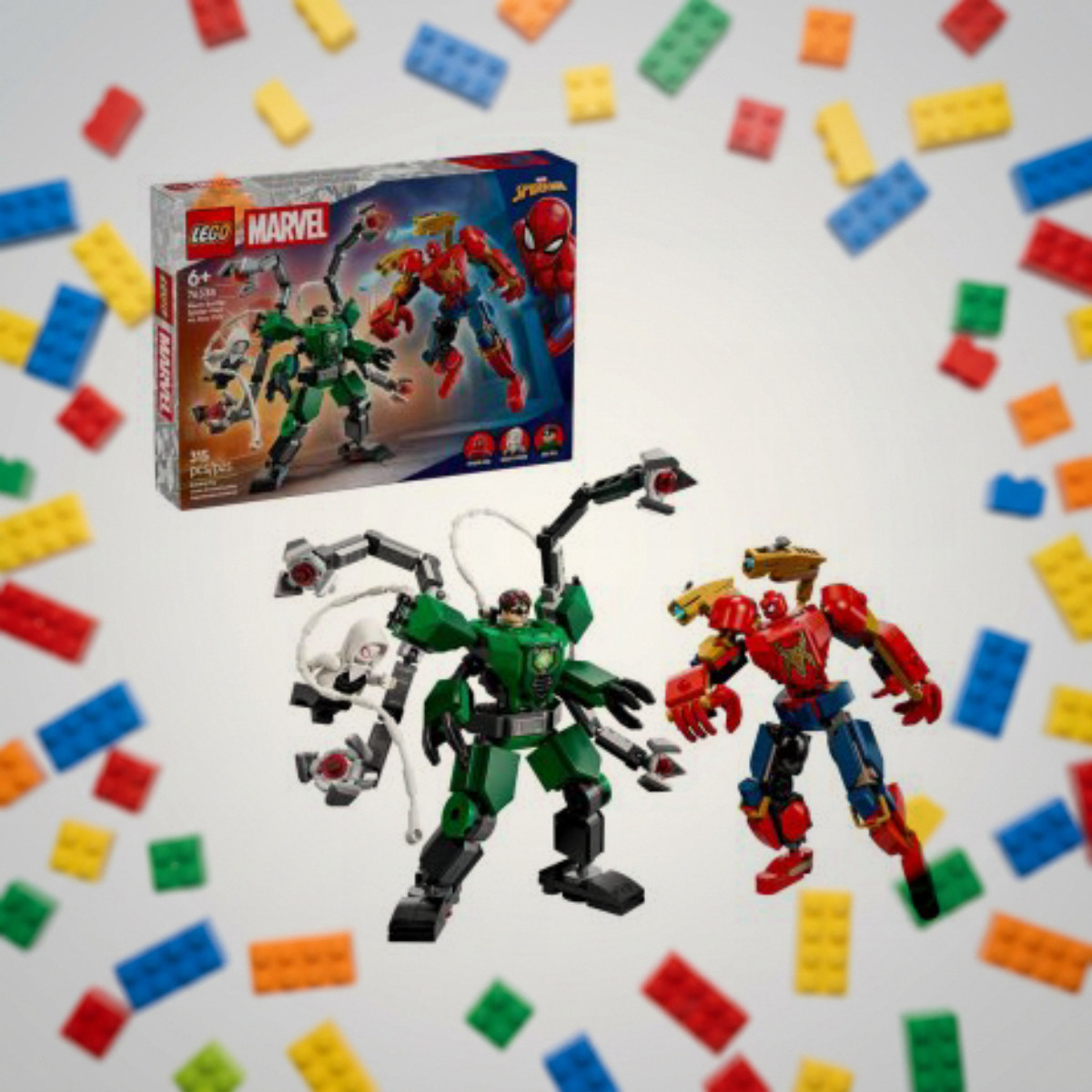 LEGO Marvel 76338 Битва роботов: Человек-паук vs.Доктор Осьминог
