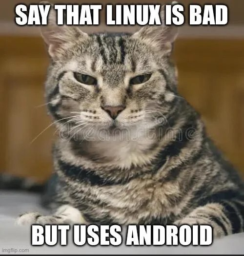 程序员 reaction:SAYTHATLINUXISBAD