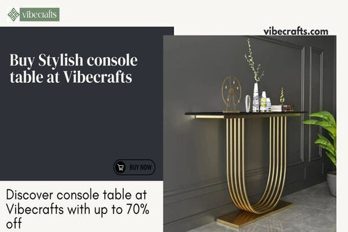 Console Table for Home Decor and Storage-Vibecrafts.jpg
