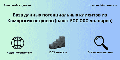 База данных потенциальных клиентов из Коморских островов (пакет 500 000 долларов).png