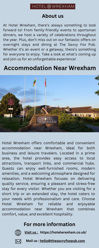 Comfortable and Affordable Accommodation Near Wrexham for Business and Leisure Travelers.jpg