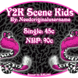 y2k scene kids leopard snake