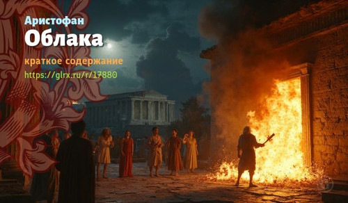 Читать краткий пересказ книги Аристофана «Облака». Облака, Аристофан, краткое содержание Аристофан.jpg