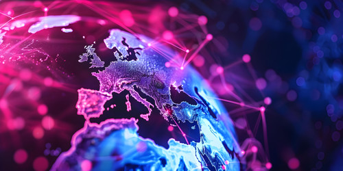 quotglobal network connectivity data exchange represented by usacentered digital globequot concept d.jpg