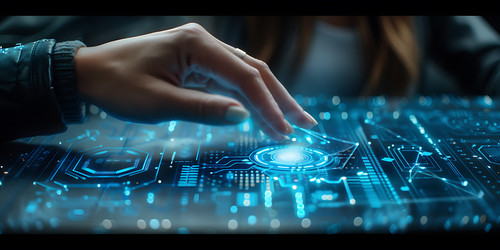 woman hand touching metaverse universe digital transformation.jpg