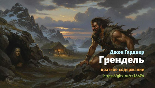 Читать краткий пересказ книги Джона Гарднера «Грендель». Грендель, Гарднер, краткое содержание Джон .jpg