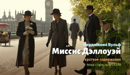 Читать краткий пересказ книги Вирджинии Вульф «Миссис Дэллоуэй». Миссис Дэллоуэй, Вульф, краткое сод.jpg