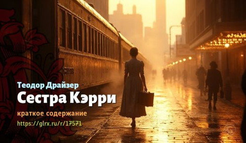 Читать краткий пересказ книги Теодора Драйзера «Сестра Кэрри». Сестра Кэрри, Драйзер, краткое содерж.jpg