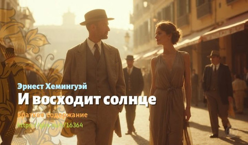 Читать краткий пересказ романа Эрнеста Хемингуэя «И восходит солнце». И восходит солнце, Хемингуэй, .jpg