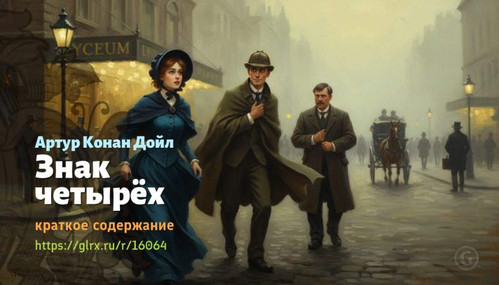 Читать краткий пересказ рассказа Артура Конан Дойля «Знак четырёх». Знак четырёх, краткое содержание.jpg