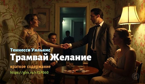 Читать краткий пересказ книги Теннесси Уильямса «Трамвай Желание». Трамвай ‘Желание’, Уильямс, кратк.jpg