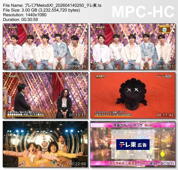 [TV-Variety] プレミアMelodiX! – 2026.04.13