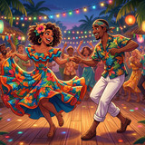 Two dancers moving 202604271131