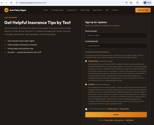 optin auto policy digest First cguard auto Mobile response ou.jpg