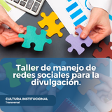 Taller de manejo de redes sociales para la divulgación.