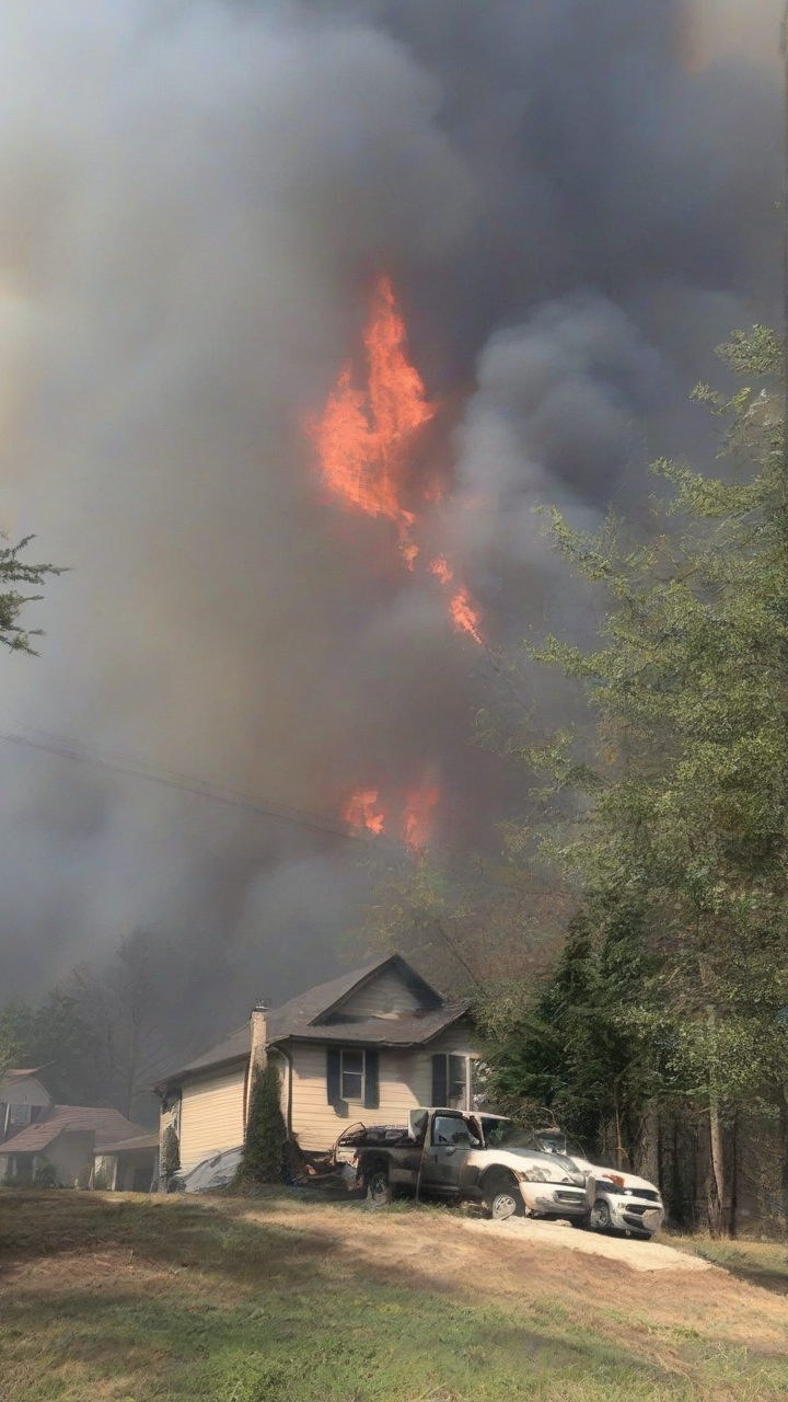 Georgia wildfires destroy 120 homes, threat persists