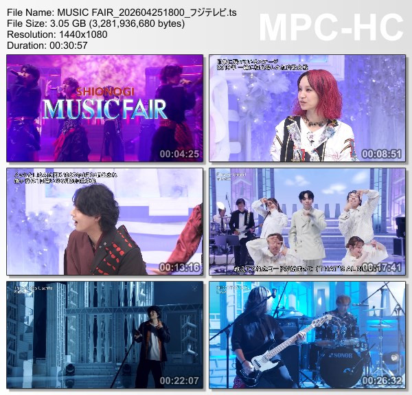 [TV-Variety] MUSIC FAIR – 2026.04.25
