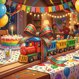 Colorful toy train 202604271108