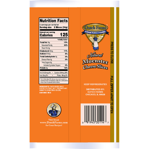 Muenster cheese slices declaracion nutrimental.jpg