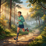 Person jogging on 202604261735