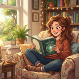 Woman reading novel 202604261730