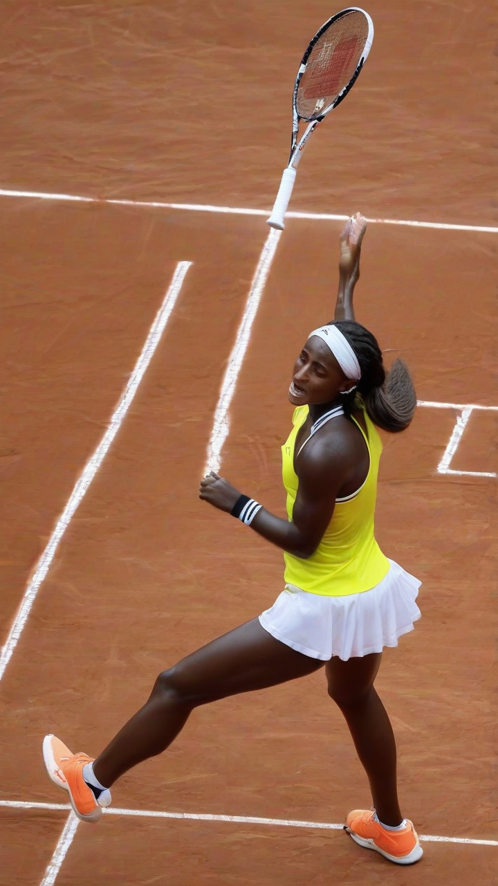 Coco Gauff overcomes vomiting on court to beat Sorana Cirstea in Madrid