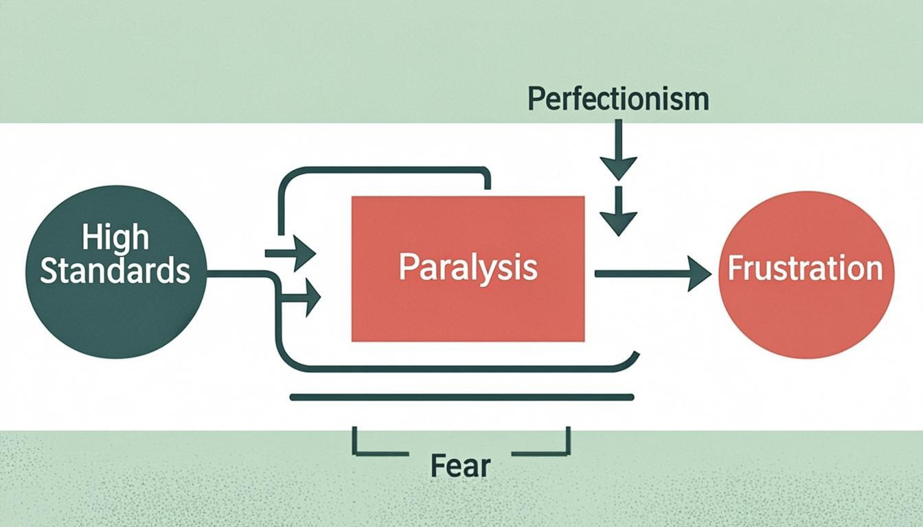 concept visual: Why High Standards Often Lead to Paralysis