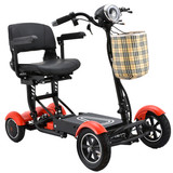red 4 wheel scooter 1