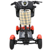 red 4 wheel scooter 4