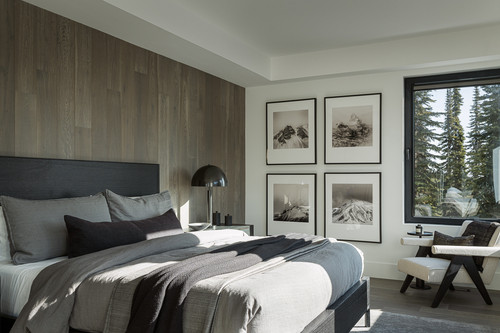 silver star residence okanagan bedroom timber ceiling cozy textiles.jpg
