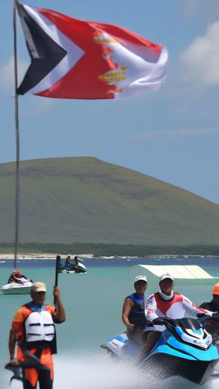 Atin Ito holds jetski flag ride in Pag-asa Island
