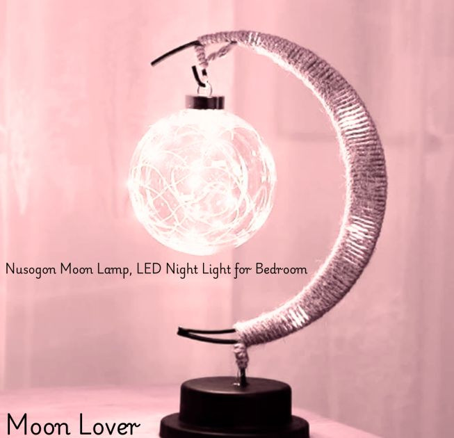Nusogon Moon Lamp, LED Night Light for Bedroom
