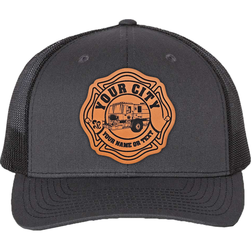 richardson 112 hat maltese cross city charcoal black.png