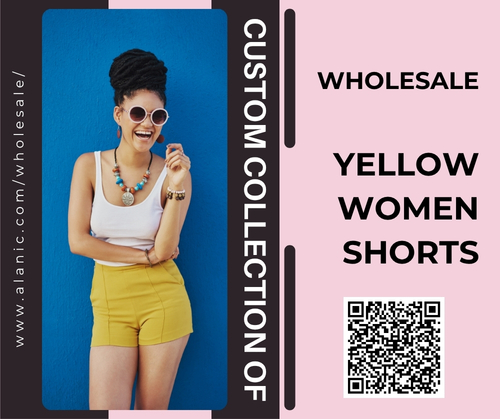 Wholesale Yellow Women Shorts for Bright Collections.jpg