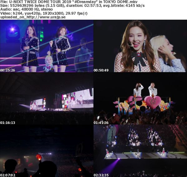 TWICE DOME TOUR 2019 “#Dreamday” in TOKYO DOME (U-NEXT 2026.04.01)