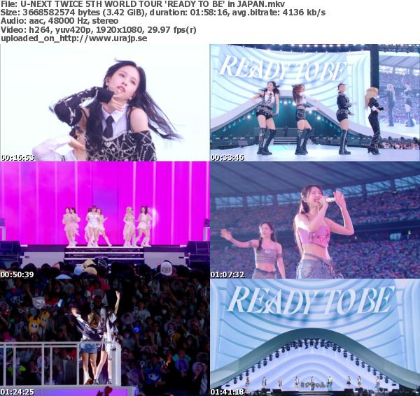 TWICE 5TH WORLD TOUR ‘READY TO BE’ in JAPAN (U-NEXT 2026.04.01)
