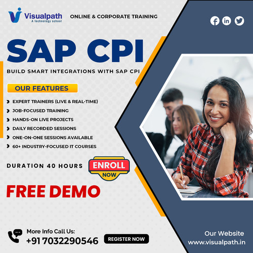 Visualpath hosts the SAP Cloud Platform Integration Training through our interactive virtual classroom. We focus on technical doubt clarification so our global audience can solve complex configurations easily. You will master the core logic of SAP CPI Training during our technical lessons. Our curriculum also includes the specialized SAP CPI Course for advanced growth. Elevate your profile. Call +91-7032290546.
Visit: https://www.visualpath.in/sap-cpi-training.html 
WhatsApp: https://wa.me/c/917032290546
Visit our Blog: https://visualpathblogs.com/sap-cpi/