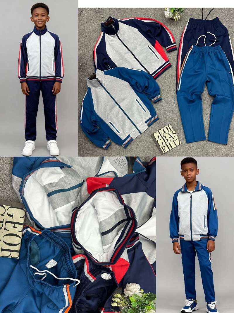 Ensemble survêtement enfant 2 pièces – tenue de sport confortable