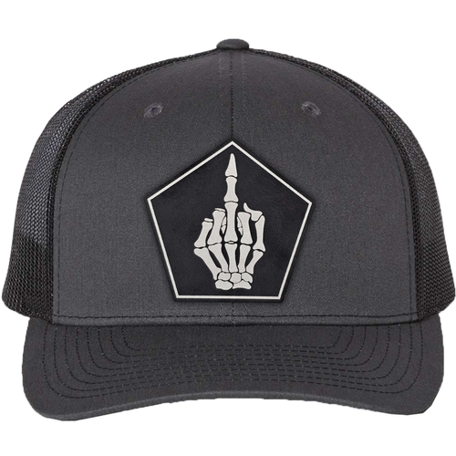 richardson 112 hat skeleton finger charcoal black.png