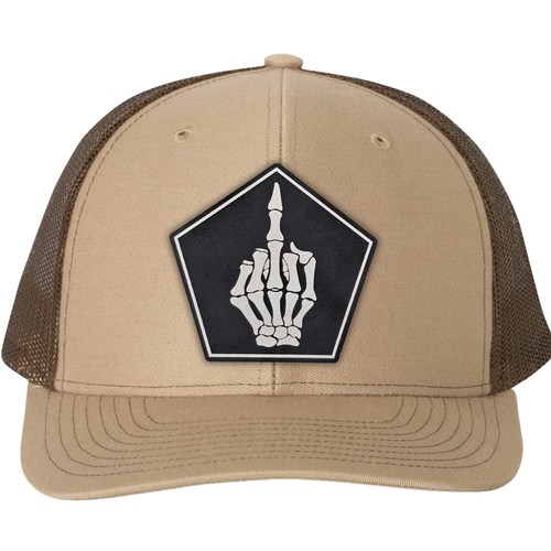 richardson 112 hat skeleton finger khaki coffee.png