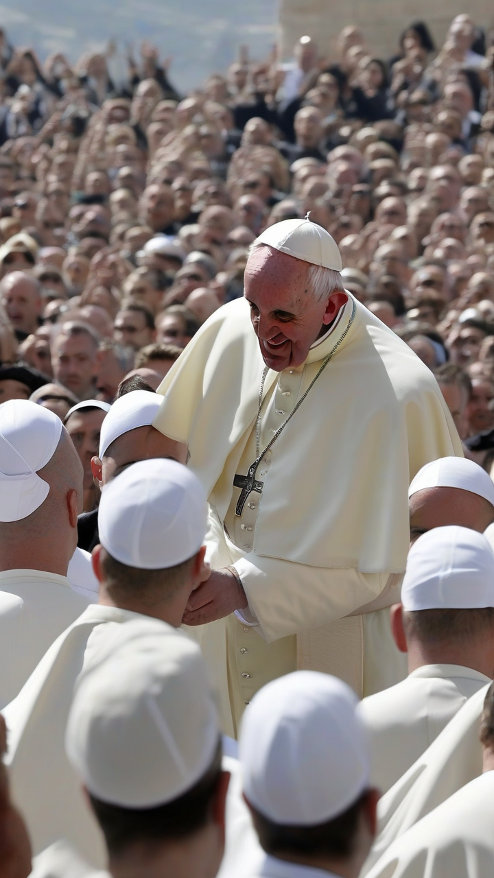 Pope marks first Easter under cloud of Mideast war