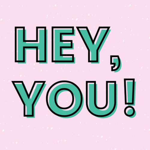 Hey, you! Playful Instagram message.gif