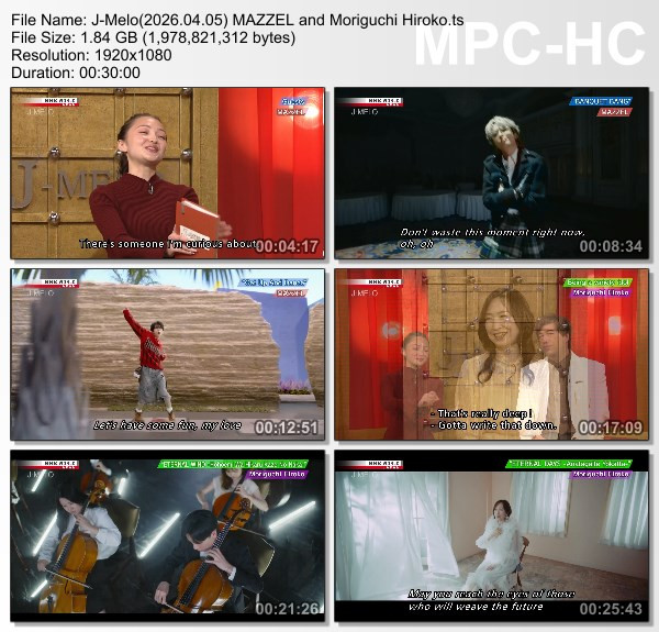 [TV-Variety] J-MELO – 2026.04.05 MAZZEL and Moriguchi Hiroko