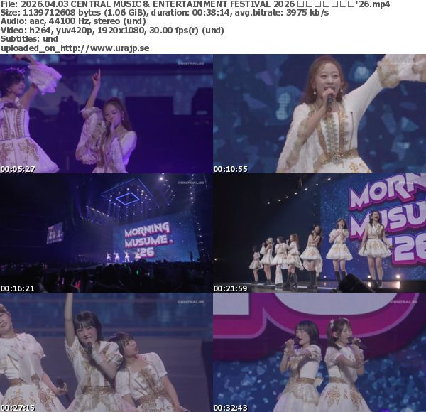 モーニング娘。- CENTRAL MUSIC & ENTERTAINMENT FESTIVAL 2026 (2026.04.03)