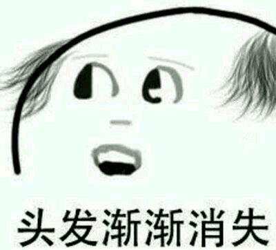 程序员系列表情:头发渐渐消失